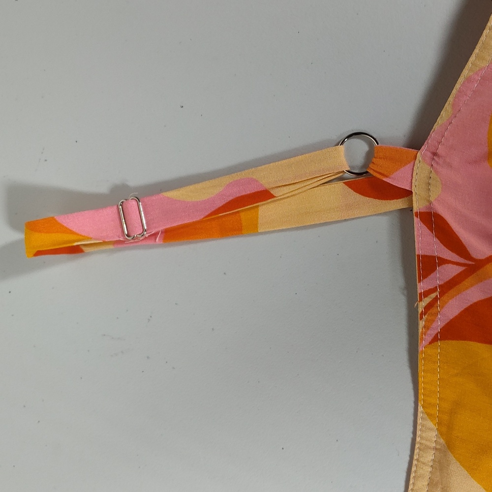 ATL Abel the Label sunset colorful tiered boho maxi dress S - Picture 10 of 13